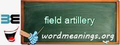 WordMeaning blackboard for field artillery